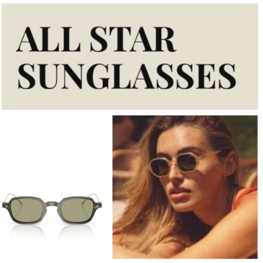 NEW!  All Star Shades Hexagonal vintage unisex sunglasses